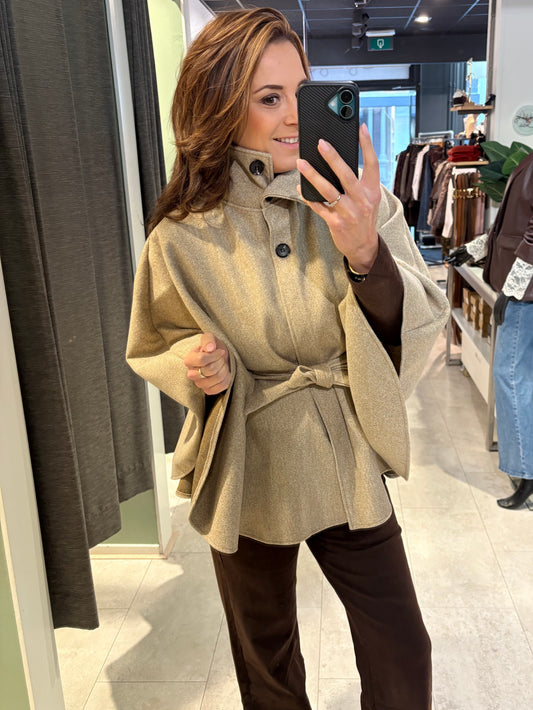 Poncho taupe